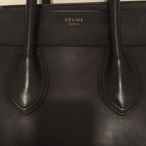 CELINE MINI LUGGAGE HANDBAG IN SMOOTH CALFSKIN - Picture 6 of 6